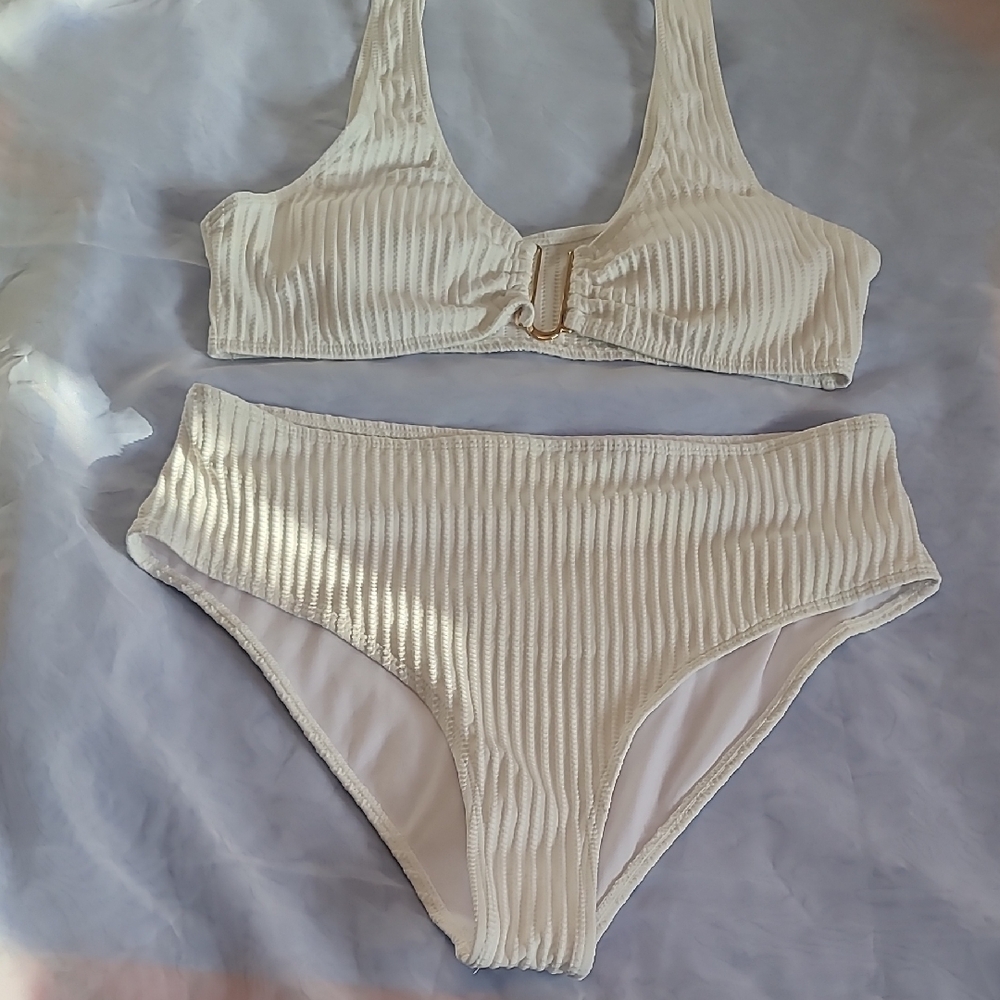 Write Ribbed Bikini Set Size L
